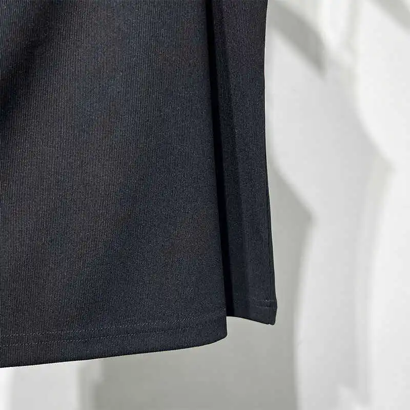 Summer Tees Tanks Fashion Men's Original Dark Metal Patchwork Elastic Slim Fit Sleeveless Camis Streetwear Tank Top