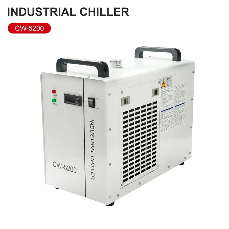 CW5200 Chiller Laser Water Tank Cooling Pipe AC 1PH 220V Industrial Ice Water Machine CNC Engraving Machine Spindle Cooling