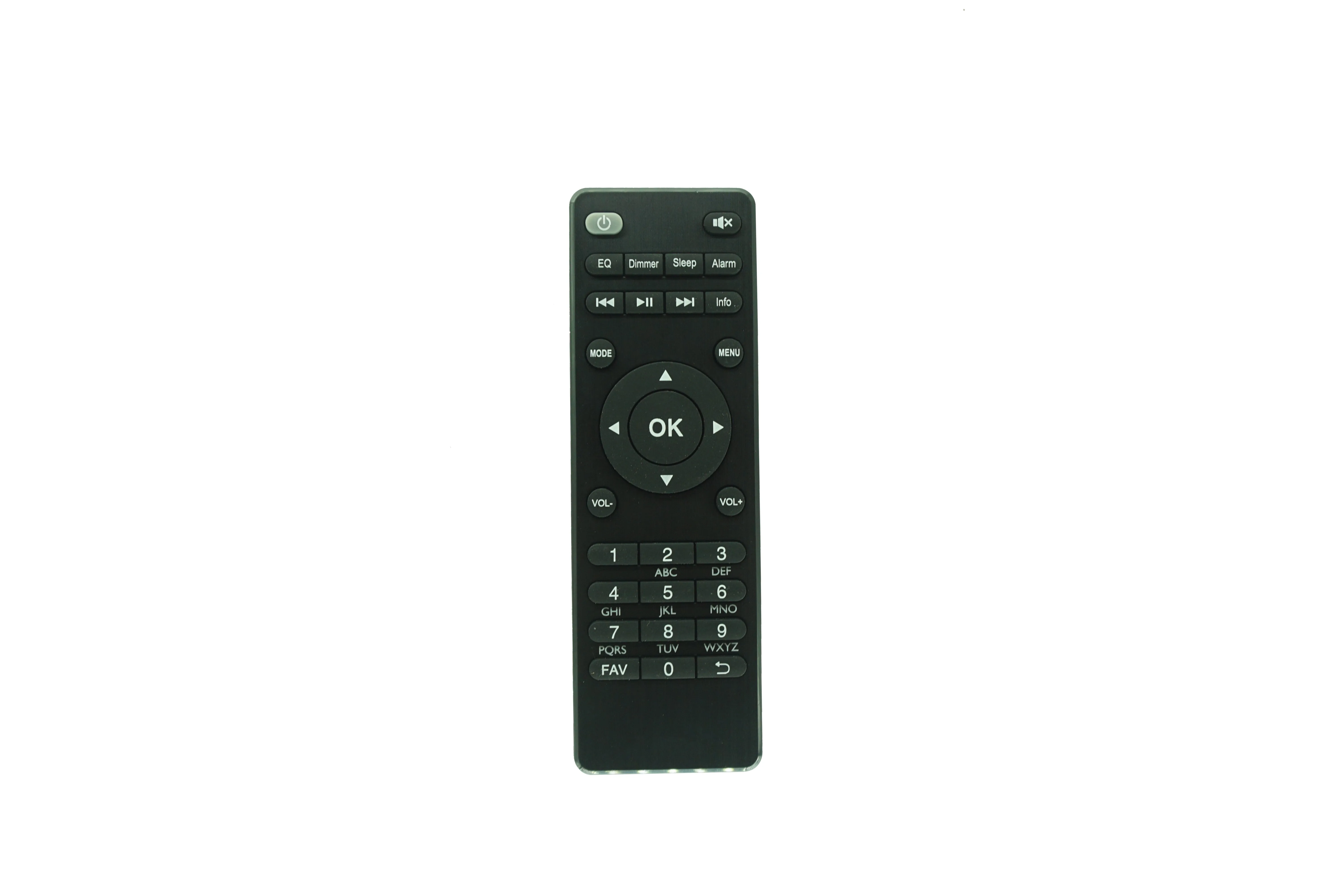 

Remote Control Compatible For Auna & Lenco DIR-140 DIR-165 DIR-165BK & Tangent Danmark Internet Radio DAB+ Stereo Audio System