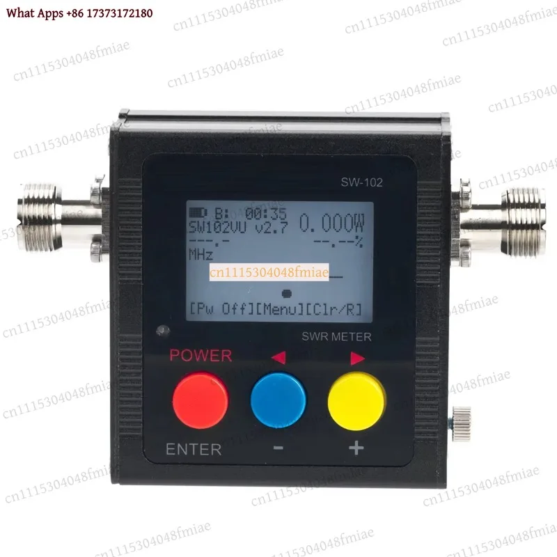 BOFO SW-102 Digital VHF UHF Power SWR Meter 125-520Mhz for Two Way Radio Antenna Analyzer US Plug Electronic Tool