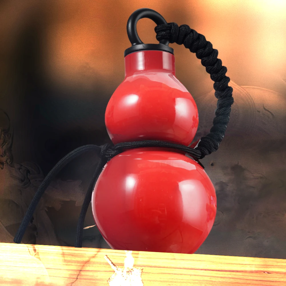 800ml Gourd Water Bottle with Straps Sports Water Bottle Chinese Retro-Inspired Gourd Shaped Water Kettle for Wu Kong Game Fan