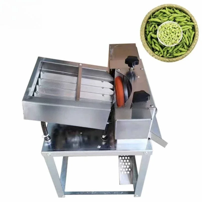 

Automatic Fresh Soybean Sheller, Small Commercial Bean Peeling Machine for Edamame Hulling