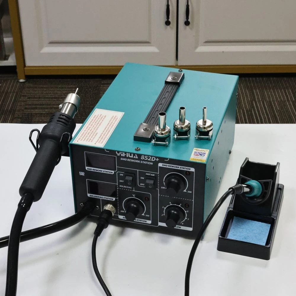 YIHUA 852D+ SMD Digital Air Soldering Station Mobile Phone Hot Gun Soldering For Solder