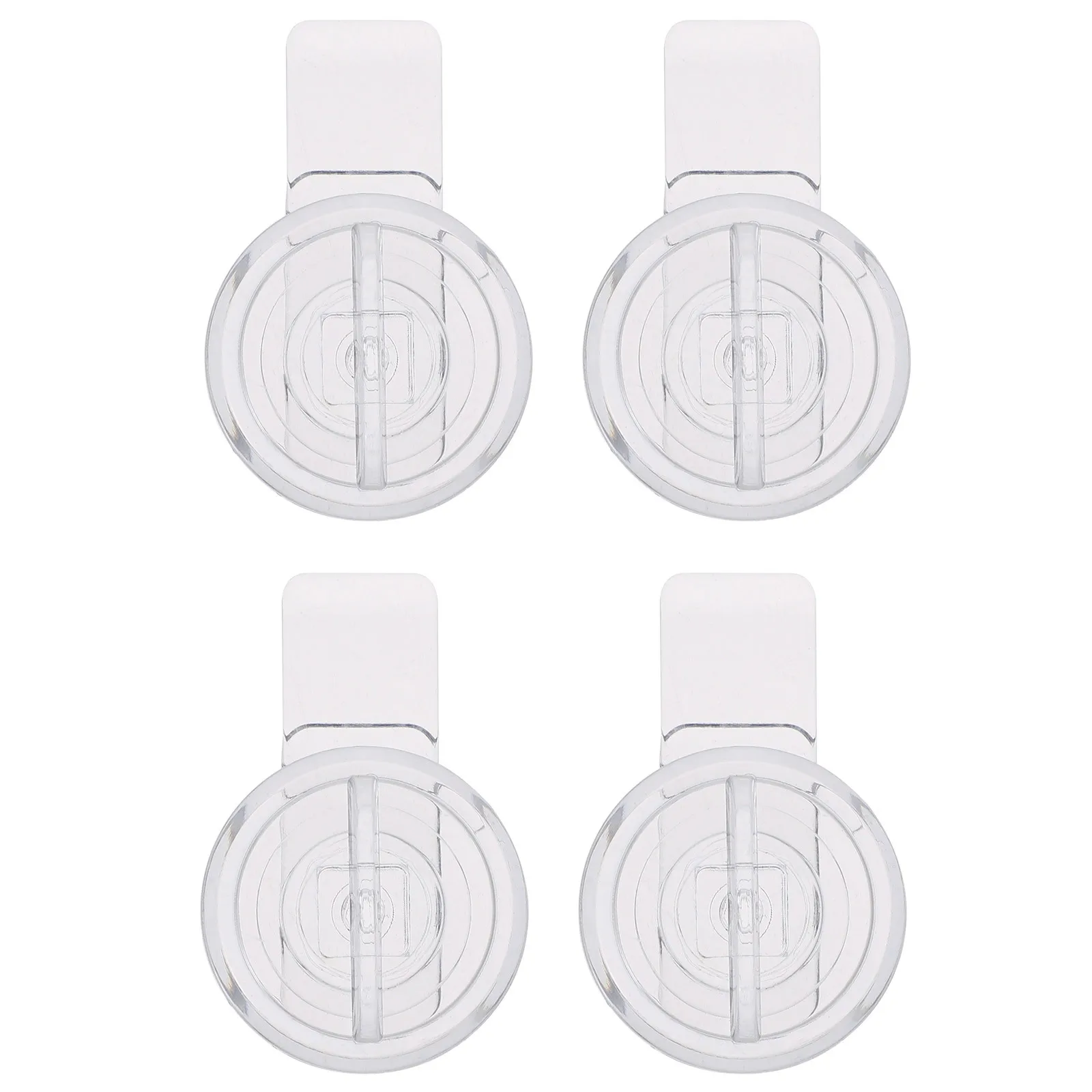 4 قطعة قفل باب أكريليك مزلاج شفاف لخزانة بوابة الحيوانات الأليفة الطفل برهان الهاتف الخليوي صندوق إيداع آمن تخزين خزانة المنزلية #4