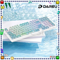 Dareu A98 Mechanical Keyboard Three Mode 97Keys Hotswap Dynamic RGB 4000mAh Gasket Transparent Wireless Gaming Keyboard Pc Gamer