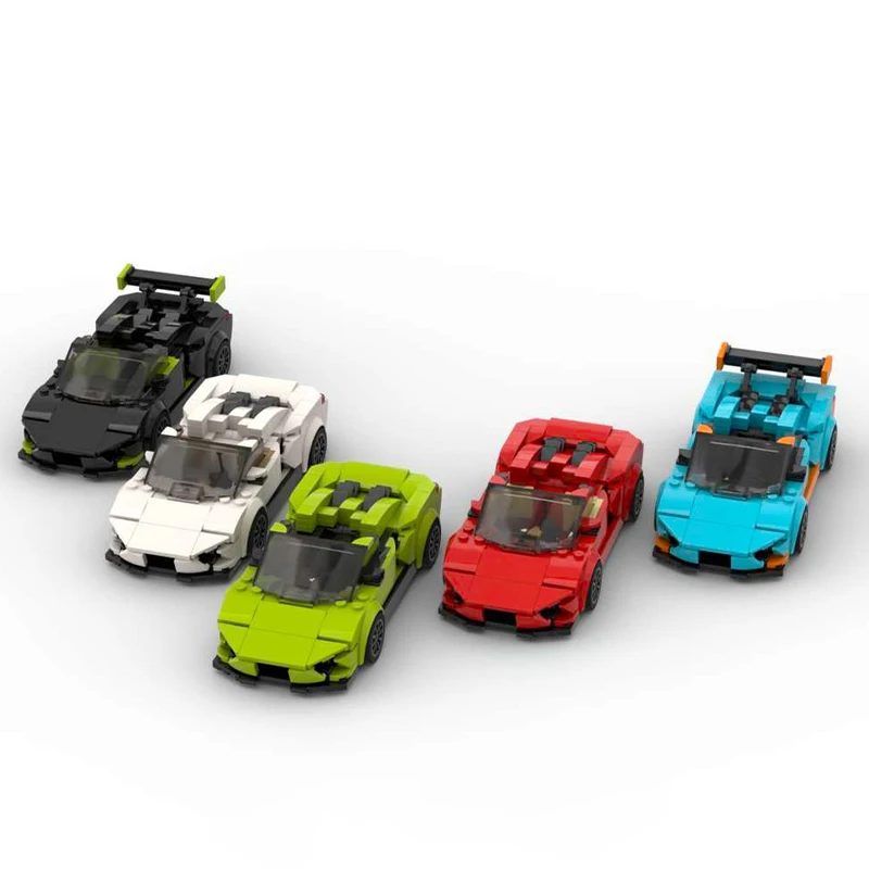 1433pcs MOC 2017 Raging Bull Huracan Spyder City Champions supercar Building Blocks Gift Parent Child Interactive Educational