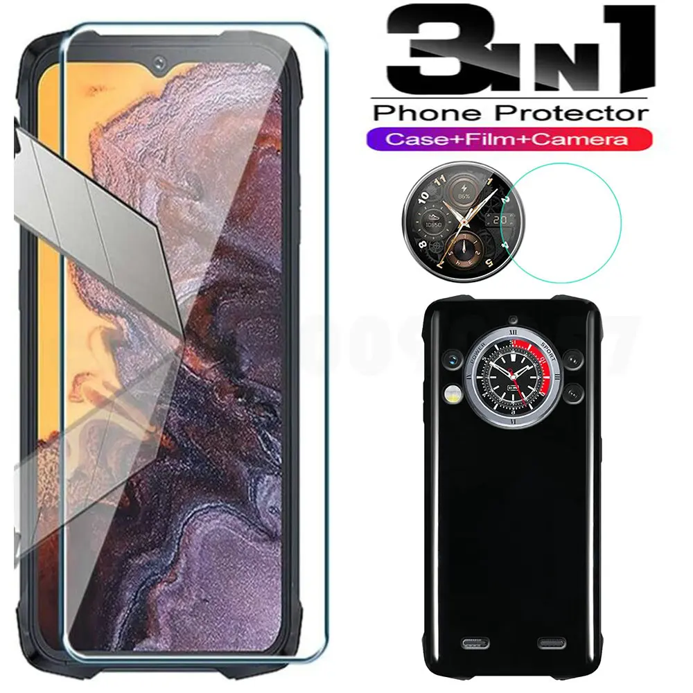 Soft TPU Case With Temerepd Glass on Cubot KingKong 9 Tempered Glass Screen Protector For Cubot King Kong 9 Phone Film 6.58