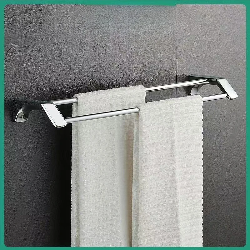 

Matte Black Stainless Steel Bathroom Double Towel Shelf Rack Holder Bath Towel Hanger Bar Towel Rail Bathroom Accessories