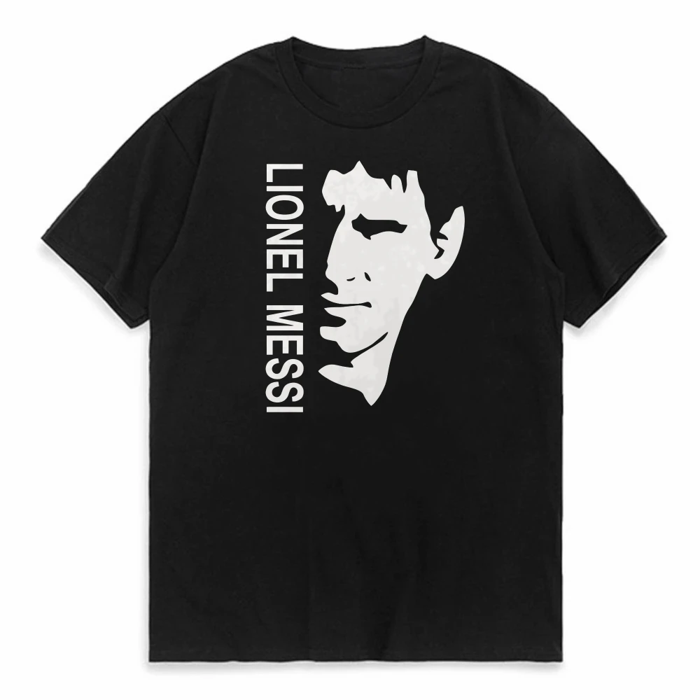 Messi impresso t camisa barcelona camisa de manga curta verão futebol esportes camisetas moda casual respirável o-pescoço tshirt