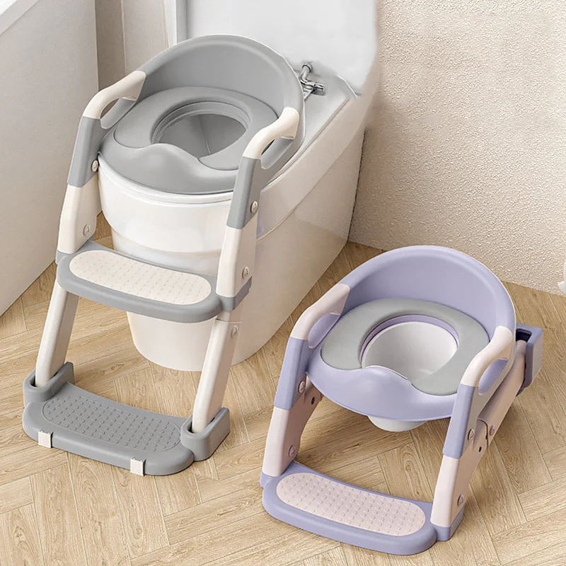 Portable Children's Multi-Functional Potty Training Seat Ring Foldable Auxiliary Step Urinal Household Toilet Solution For Kids