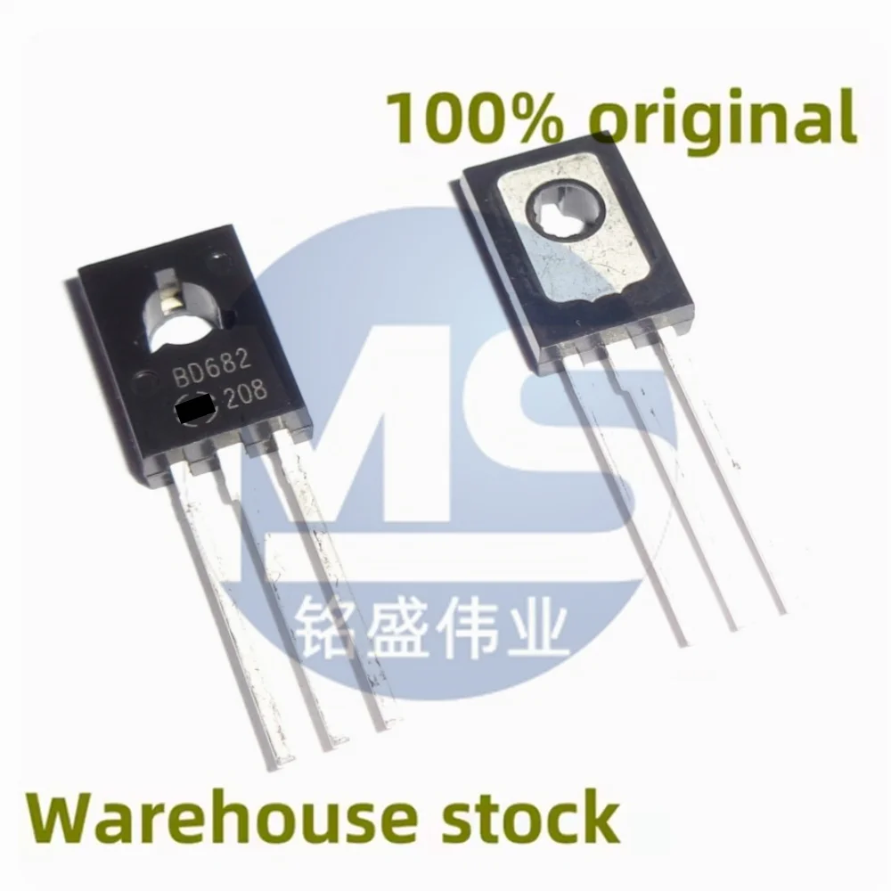 100% original 5PCS BD682 and 5PCS BD681 G 4A 100V direct insertion TO-126 PNP Darlington transistor in stock direct sale