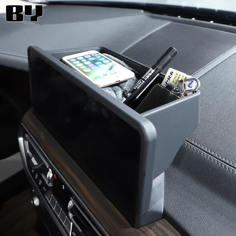For BMW X3 G01 iX3 X4 G02 2018-2024 Car Dashboard Navigation Screen Rear Storage Box Hidden Organizer Interior Accessories