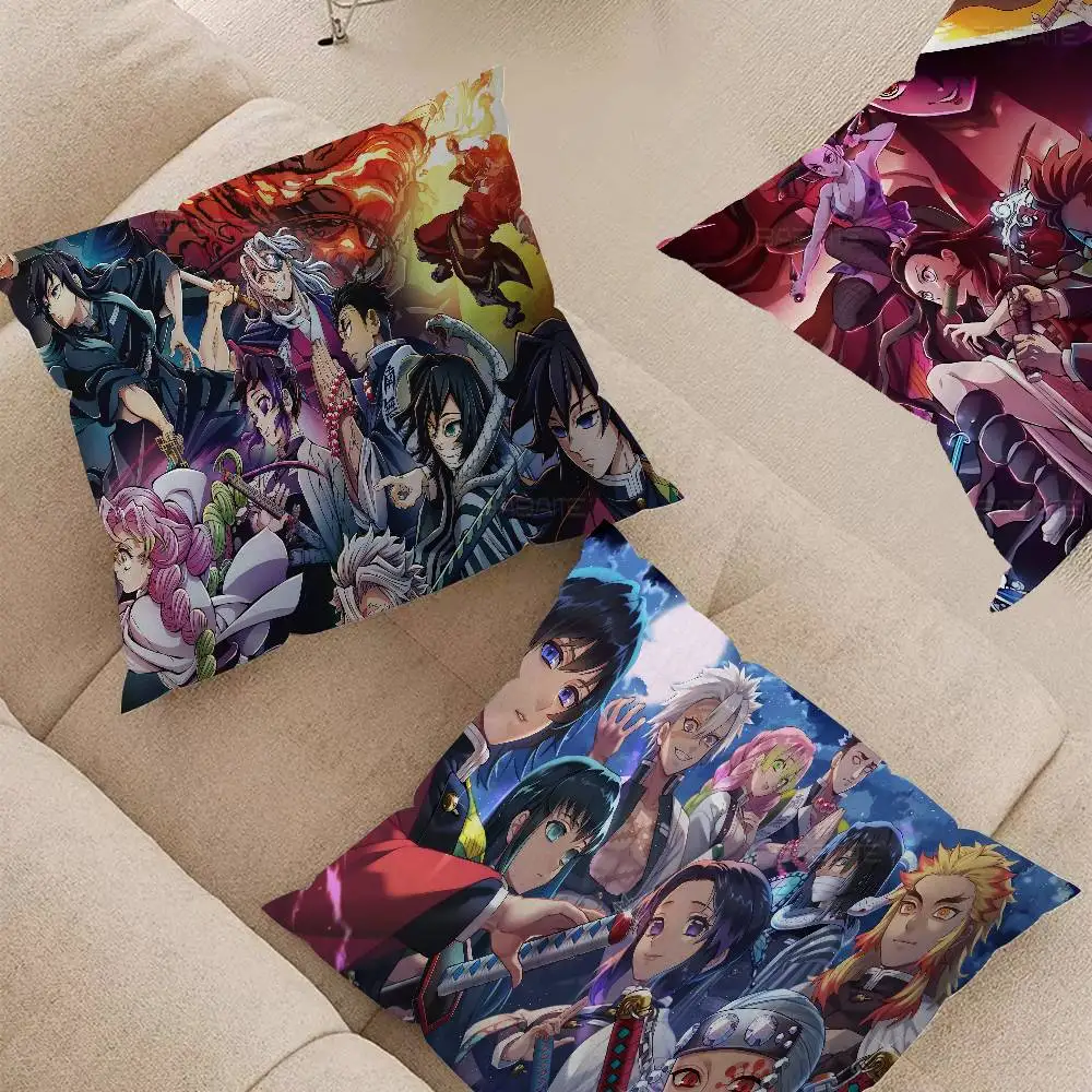 Anime D-Demon S-Slayer Lucky Dragon pillow cover sofa cushion cover home room decoration children gift