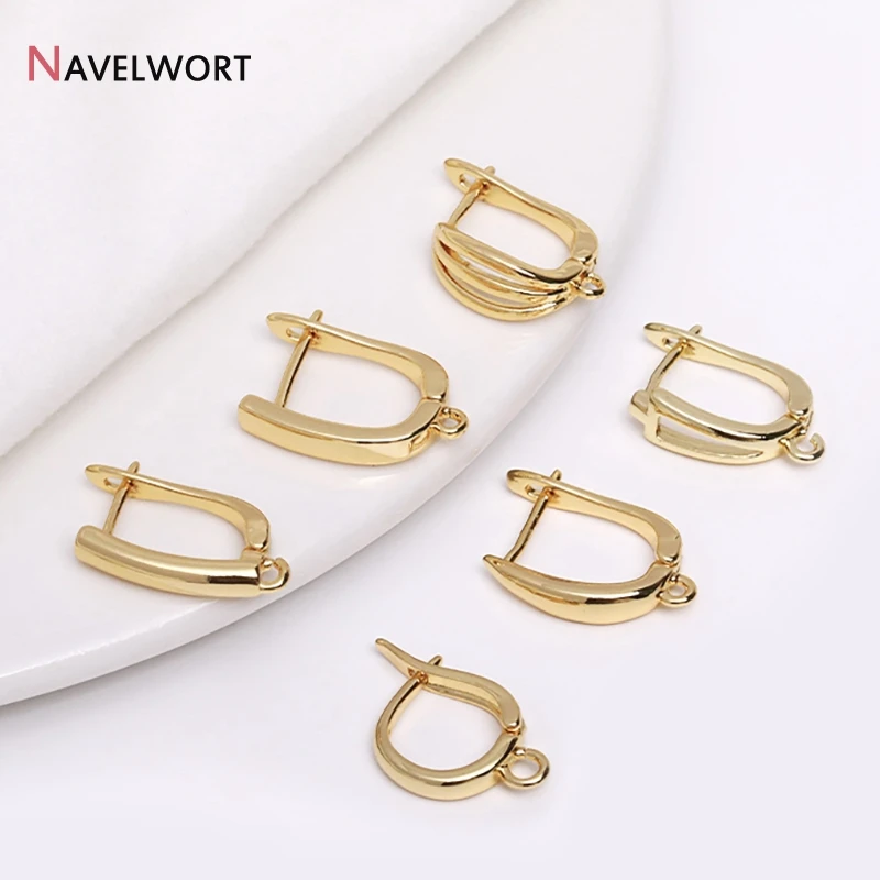 

1/2/4 пары/лот, позолоченные 18-каратным золотом швензи-крючки для серег, застежки для серег, фурнитура для серег, оптовые комплектующие для изготовления украшений своими руками