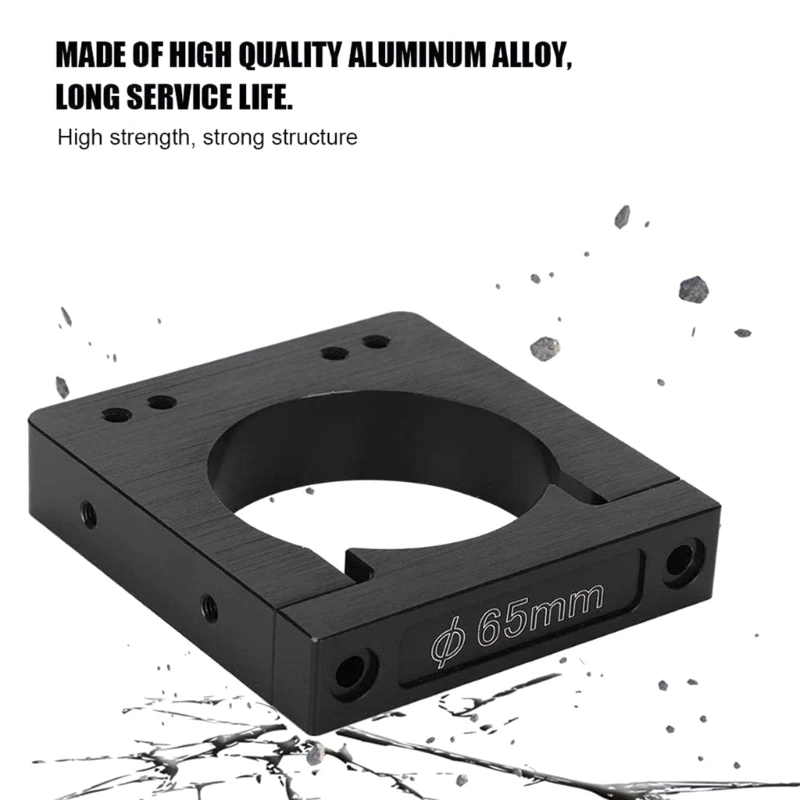 Spindelmotorhalter, CNC-Motorhalterung, 52/65/80 mm Aluminiumschaft, Spindelmotor-Montagesatz für CNC-Fräser, Graveur