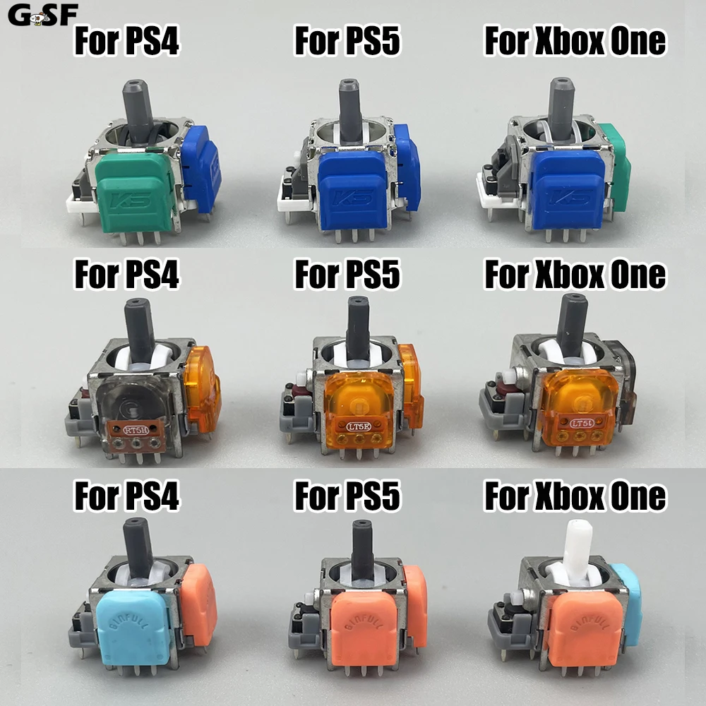 Joystick K-SILVER JS13 PRO/GINFULL DS13 MAX TMR para PS5, PS4, Xbox One Series, Anti-Drift, Electromagnético, 3D, Analógico, TMR