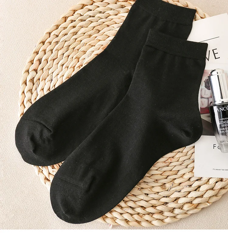 Birdtree 80%Real Silk 3PCS Socks Breathable Comfortable Sweat Absorption Anti-friction Ordinary Casual Socks Spring P41489QD