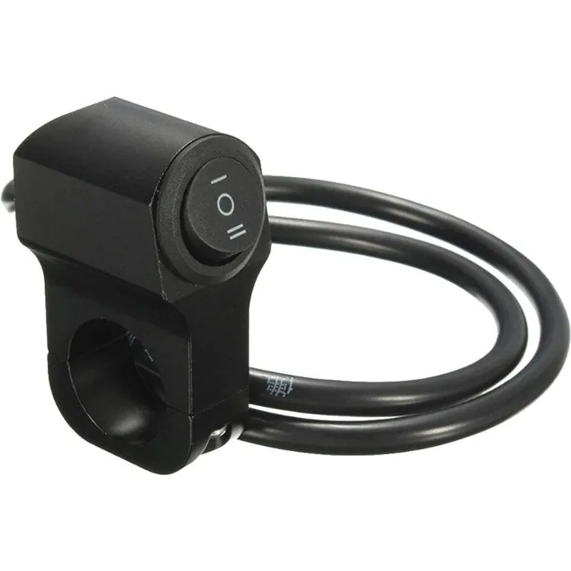 12V Nebelscheinwerfer Retro 22cm 7/8in Aluminiumlegierung Motorrad Lenker Scheinwerferschalter Drei-Positionen Wasserdicht