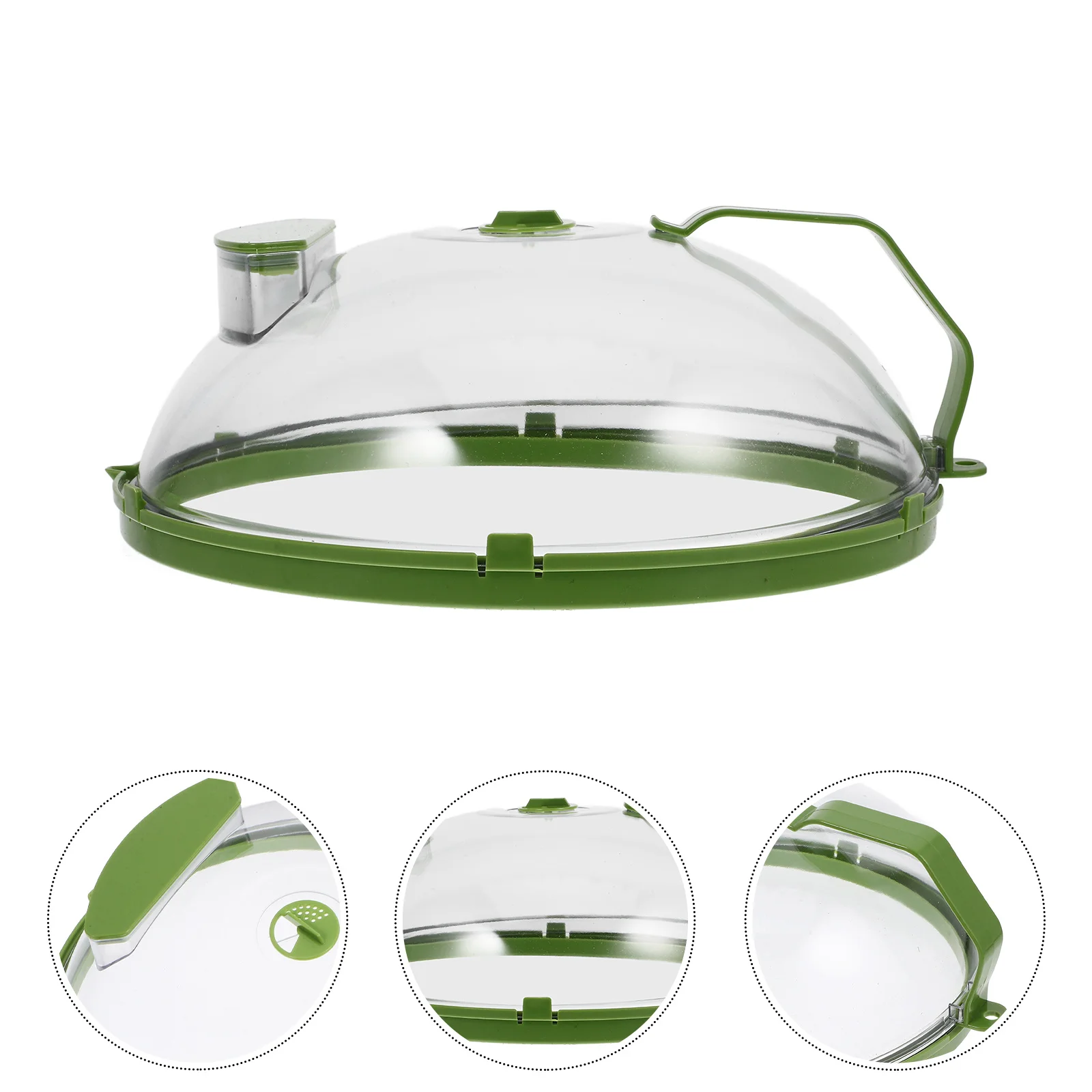 

Microwave Food Cover High Temperature Resistant Large Size Splash Guard Microwave Plate Cover Anti-Oil Design for Cooking