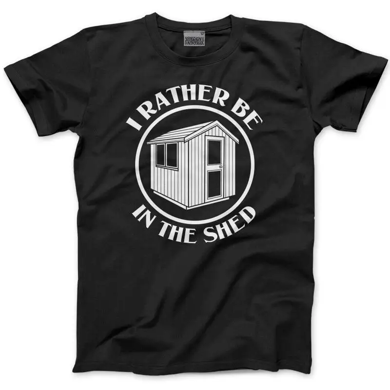 I'D Rather Be In The Shed Mens T Shirt For Gardener Gardening