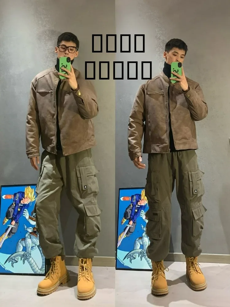 

Мужские рабочие брюки в стиле милитари, весенне-осенние, винтажные, американского стиля, с ботинками, для активного отдыха и альпинизма