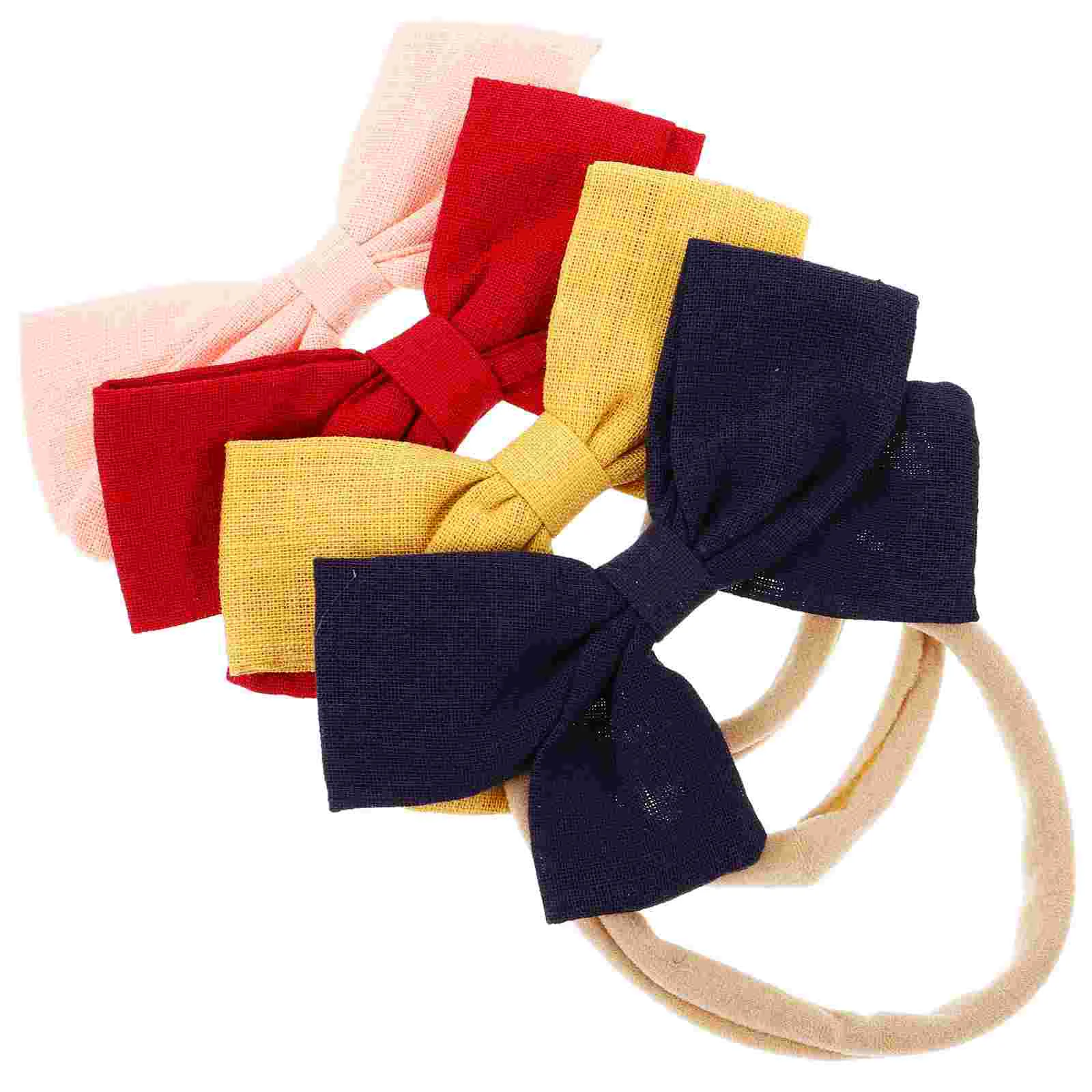 

4 Pcs Bow Headband Baby Headbands Newborn Infant Bows Hair Cloth for Girls with