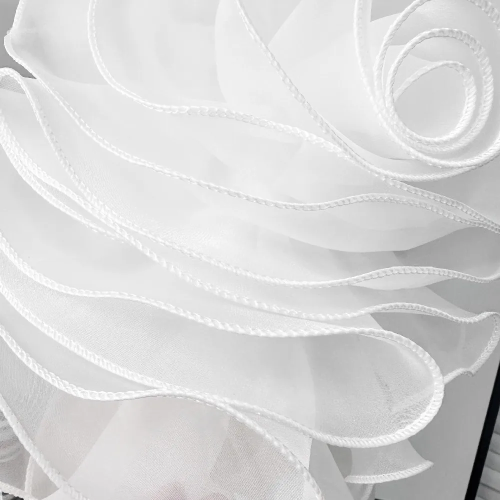 New Multi-Layered Chiffon Rose Flower Pleated DIY 3D Chest Flower Puffy Handmade Clothing Decoration Corsage