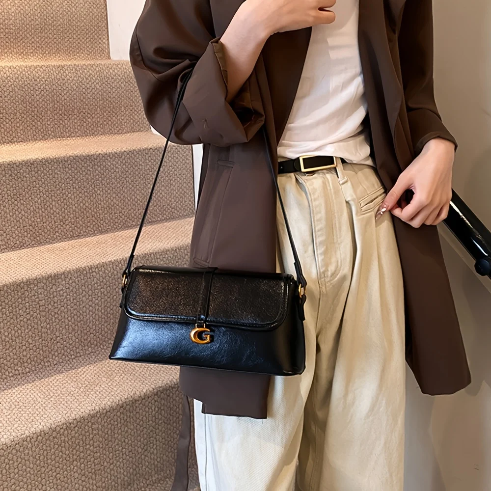 New Autumn and Winter Retro Niche Design Shoulder Bag Senior Sense All-Matching Underarm Bag Women's Daily Commute Shoulder Bag image 5