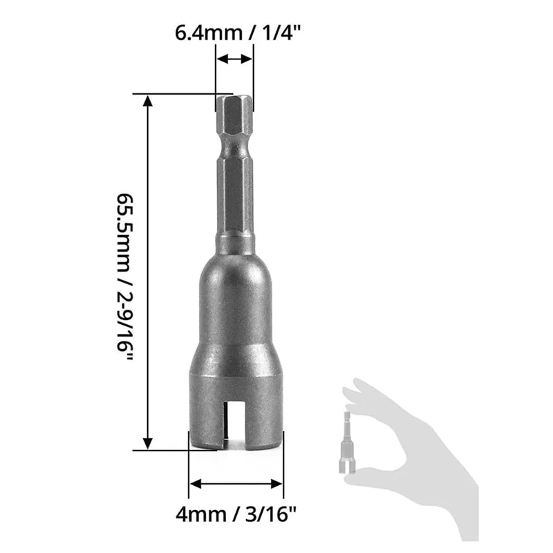 RALCA-Power Wing Nut Driver Bit Set, Slot Wing Nuts Drill Bit Deep Socket, Wing Nut Socket, Wingnut Driver