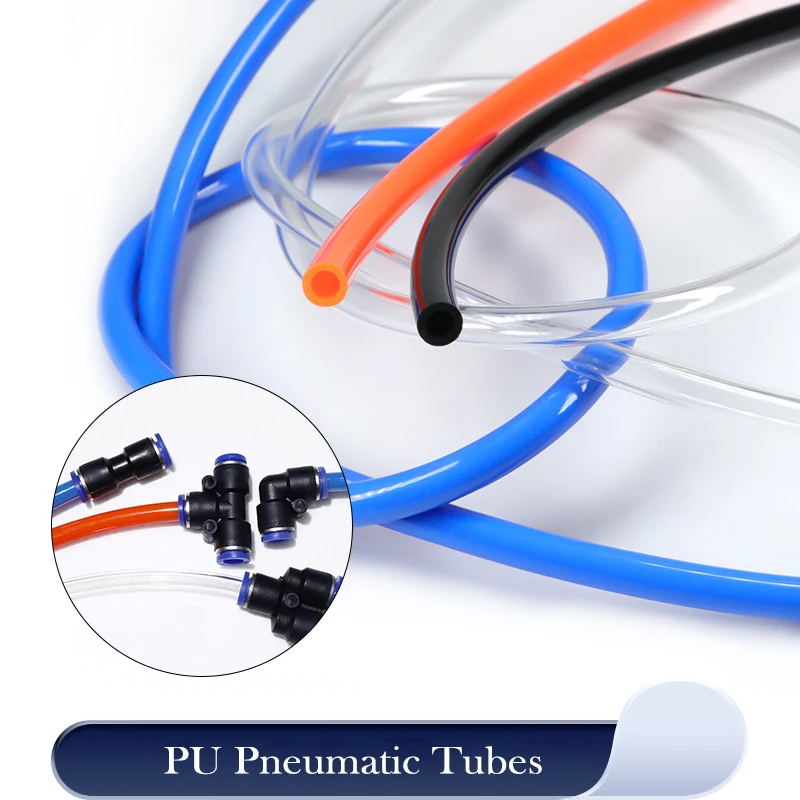 1/3/5/8/10m PU Hose Pneumatic Tube Air Hose Polyurethane Pipe 3mm 4mm 6mm 8mm 10mm 12mm 14mm 16mm 18mm 20mm Air Component Hoses