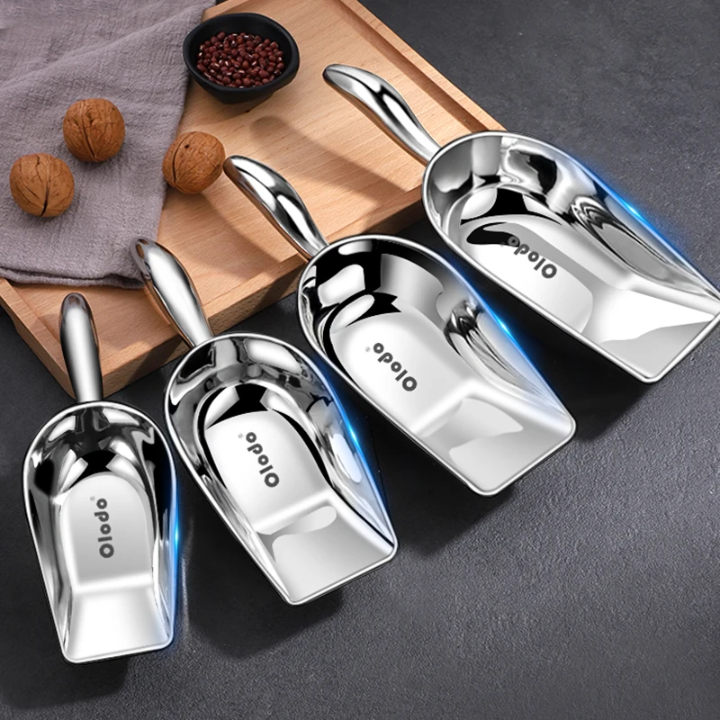 

Ложка для льда из нержавеющей стали, ложка для льда для магазина молочного чая, утолщенная Коммерческая интегрированная ложка для рисовой муки, ложка, ложка