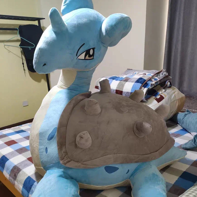 38cm Lapras Pokemon Plush Toys Anime Doll Cute Ornament Pokémon Cartoon Stuffed Plushie Pillow Gift for Children Christmas