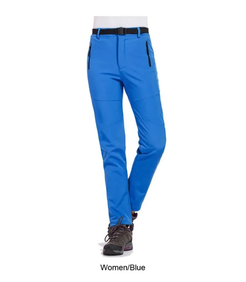 Mulheres caminhadas calças de acampamento esqui ao ar livre trekking viagem casca macia à prova vento manter quente roupas à prova dwaterproof água