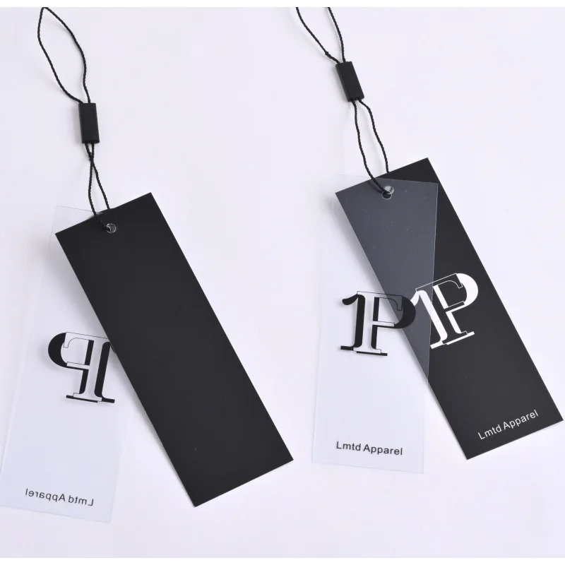 Custom..pieces.Good Selling custom luxury clothing cardboard hang tags Hanging clothes pants