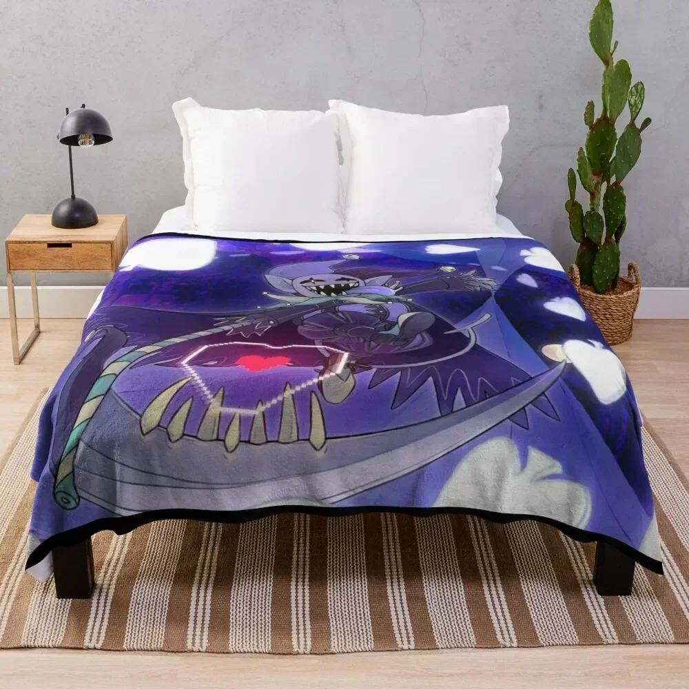 Deltarune - Jevil Throw Blanket Luxury Thicken Soft Plaid Beach Blankets