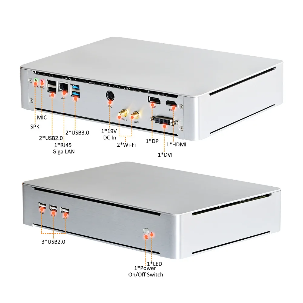 i7 9750H مضيف صغير بشاشة واحدة PUBG Live i5 9400f كمبيوتر صغير لسطح المكتب