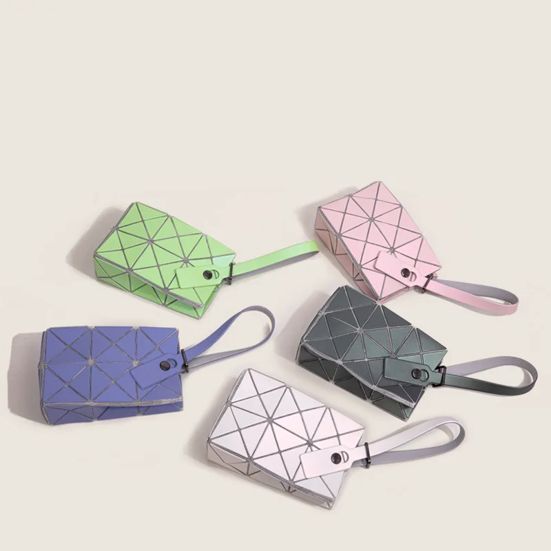 2024 Summer New Symphony Geometric Rhombus Mini Folding Splicing Women's Bag Fashionable and Simple Trendy Handbag Women's Bag