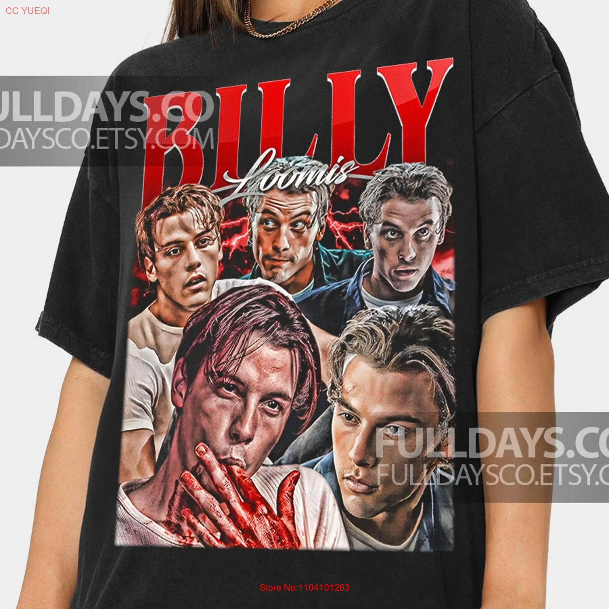 Limited Billy Loomis TV Series Vintage Inspired T shirt For Woman and Man  long or short sleeves