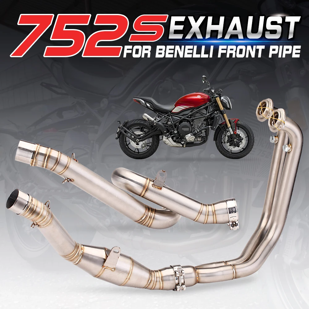 Motorcycle exhaust pipe suitable for Benelli 752 752s bj750gs modified exhaust pipe with intermediate connection