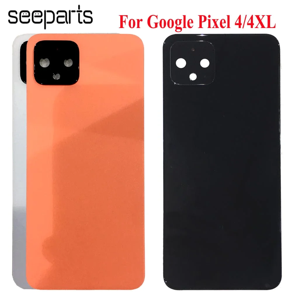 

New For Pixel 4 Back Cover Glass Door Case Rear Housing Replace For Google Pixel4 XL Battery Cover Pixel4 Back Cover With Glue