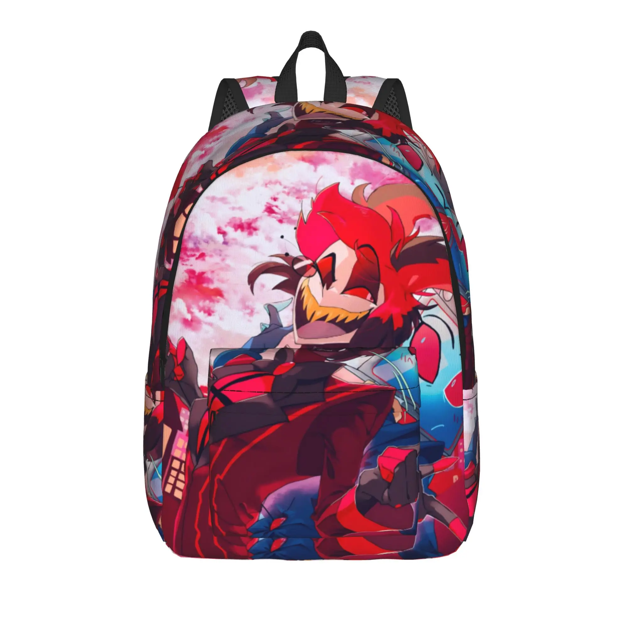 

R-Radiostatic Vox Alastor Backpack with Pocket High School Hiking Travel Daypack for Men Women Laptop Computer Shoulder Bag