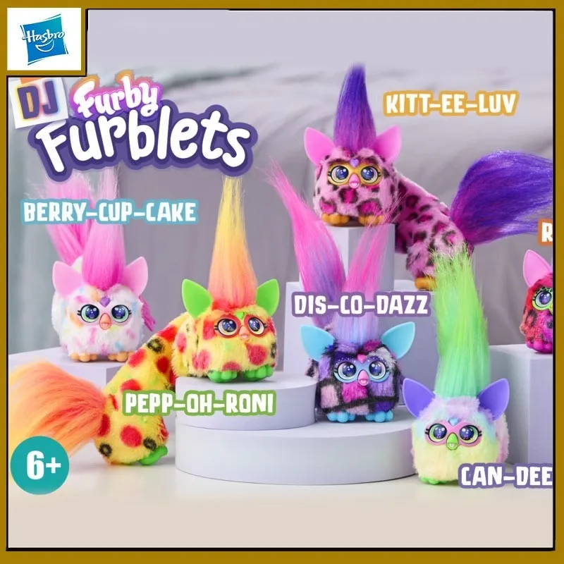 

Hasbro Original Furby Anime Figure Mini Baby Vibrant Telescopic Sounding Plush Action Figure Toys for Boys Girls Kids Gift
