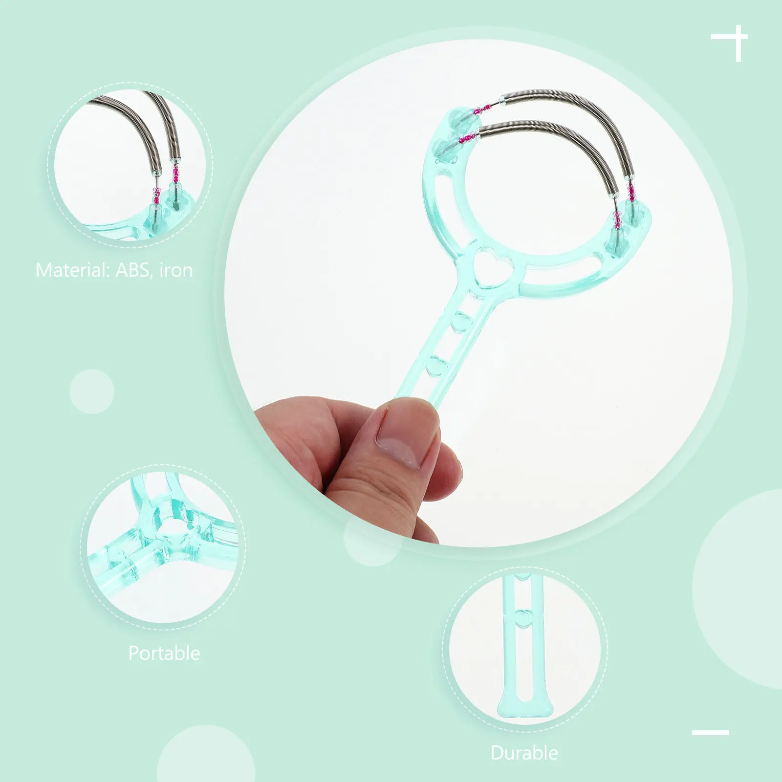 

Portable Facial Hair Removal Spring Face Hair Remover Magnetic Epilator Tong Beauty Tool Threading Epilator for Smooth Skin
