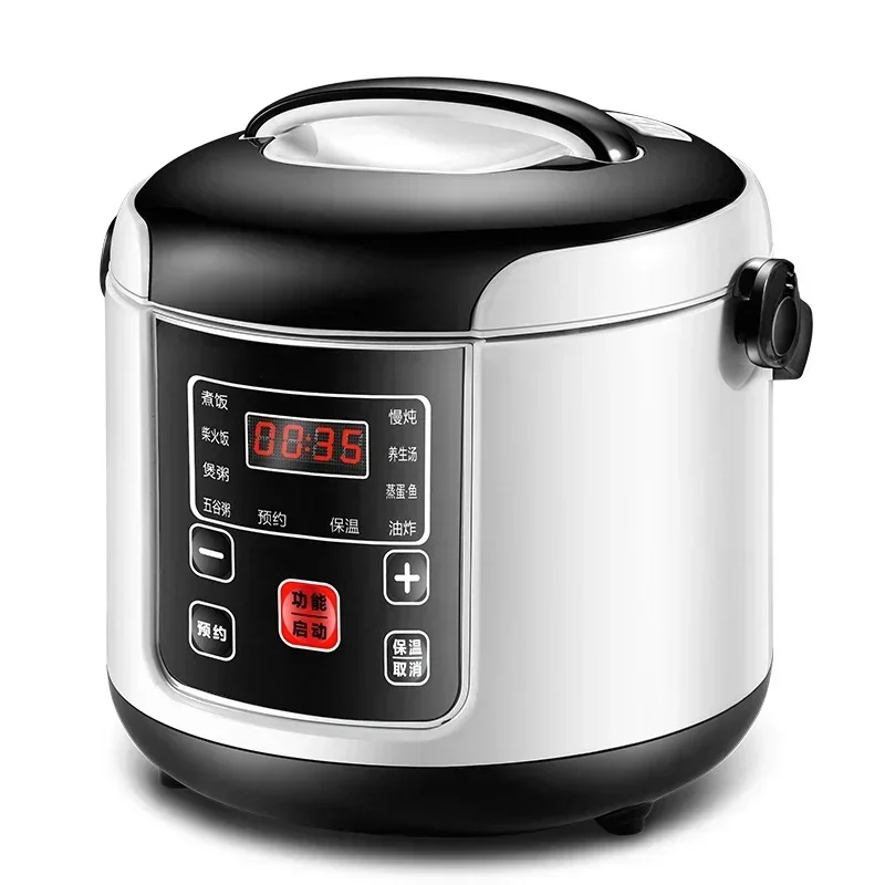 2L Smart Electric Rice Cooker Intelligent Automatic Kitchen Cooker Portable Preservation Rice Cooking Machin Multicooker