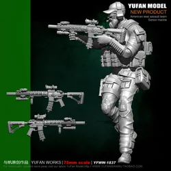 Yufan Model 1/24  Resin Soldier Model Kit  Us Seals Self-assembled YFWW-1837