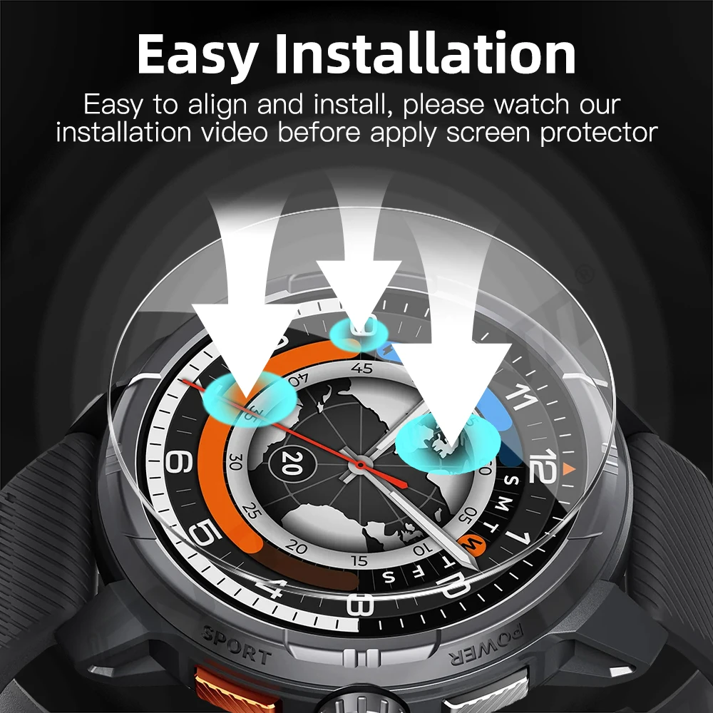 Kaca Tempered 9H untuk Haylou Solar Ultra, Pelindung Layar Premium Aksesori Film Pelindung Anti Gores Bening HD Tahan Lama