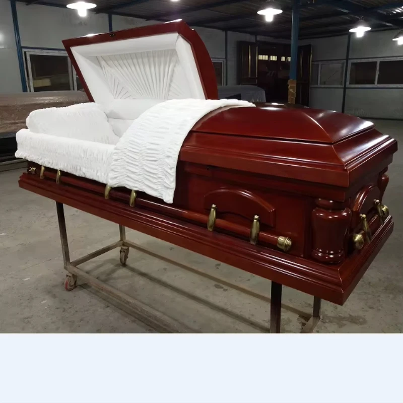 

Chinese antique wooden coffin Harmony American funeral