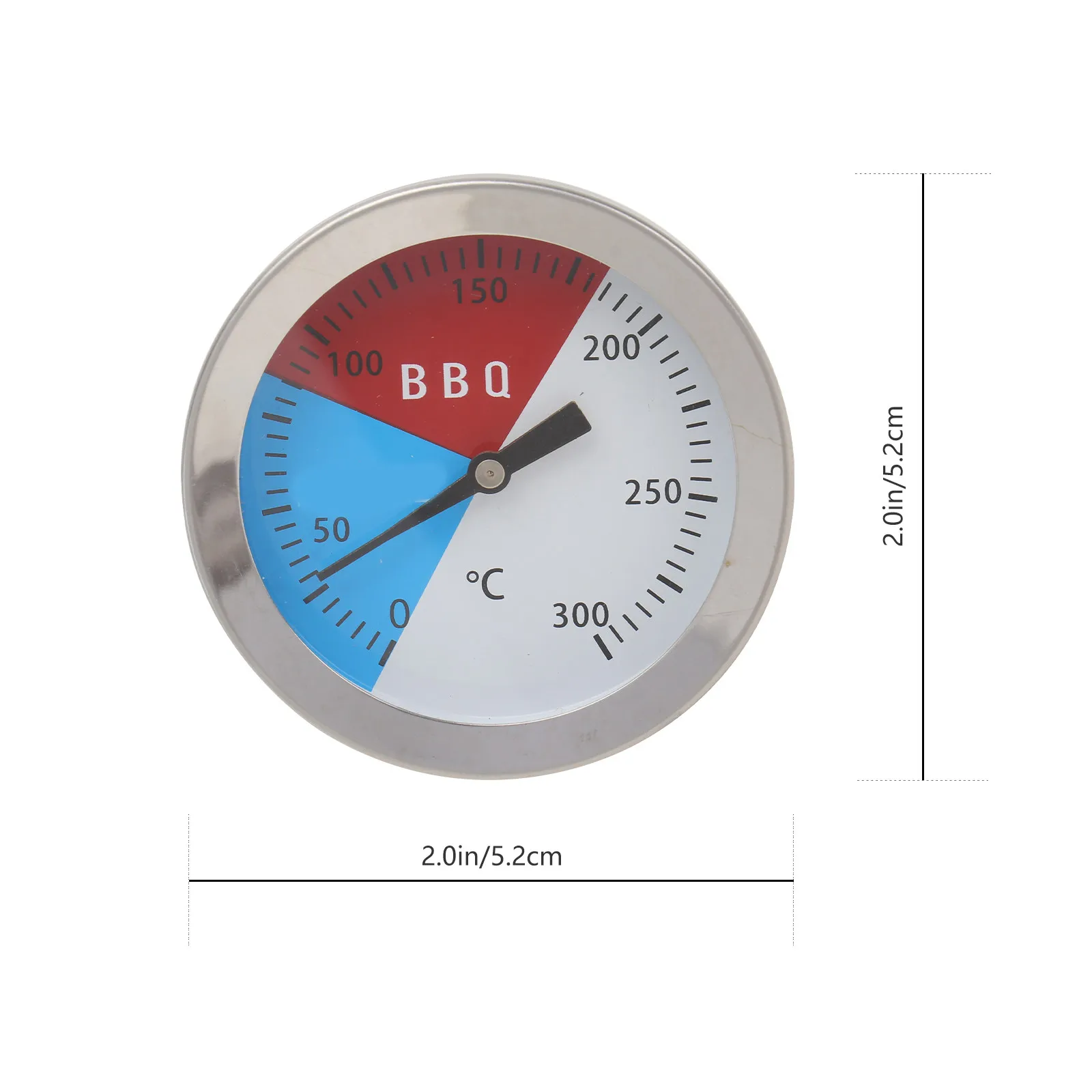 1Pcs Oven Thermometer 50 to 500 Degree Instant Read Accurate Bbq Baking Temperature Measuring Tool Stainless Steel Kitchen Food