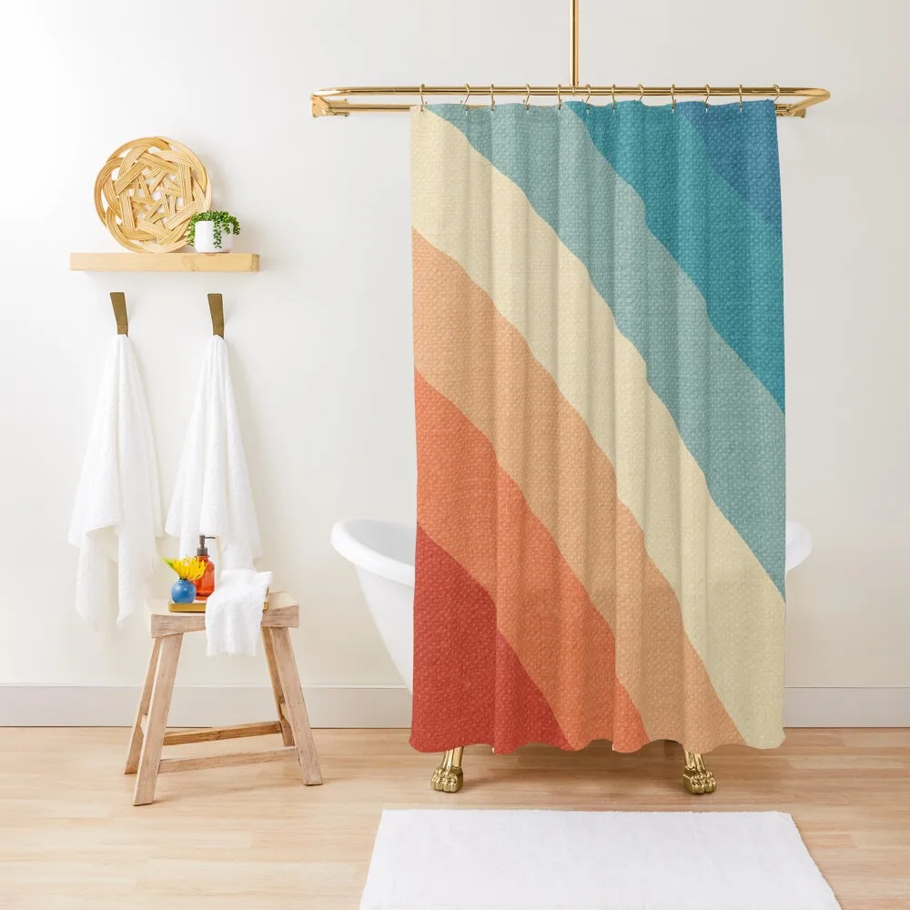 

Retro Vintage Stripes Shower Curtain Bathroom Decor Anime Shower Bathroom For Shower Modern Bathroom Accessories Curtain