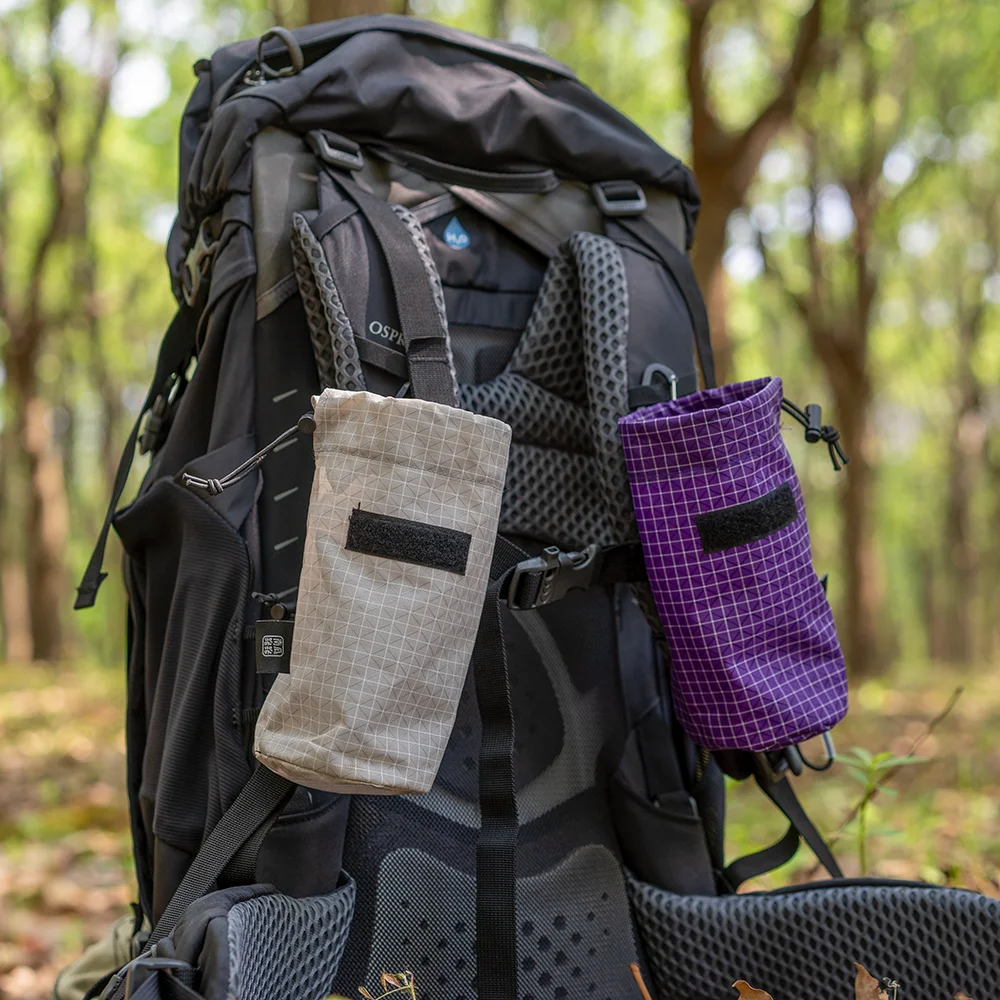 UHMWPE Water Bottle Pouch Backpack Accessories Outdoor Lightweight Arm Pouch Hiking Climbing Gear Molle Cash Phone Storage Bag